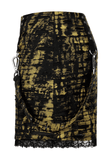 Decadent Punk Cross Broken Hole Knit Mini Skirt
