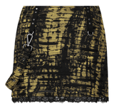 Decadent Punk Cross Broken Hole Knit Mini Skirt