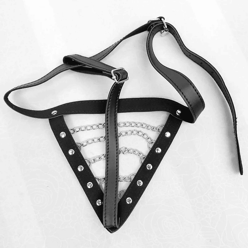 Men's Adjustable Underwear / Lingerie with Metal Chain Front - EVE's SECRETS
