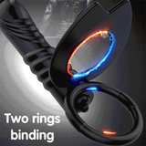 Vibrating Double Penetration Strap-On with Double Cock Ring / Adult Anal Sex Toys - EVE's SECRETS