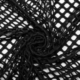 Edgy Gothic Punk Rhombus Mesh Top for Stylish Appeal