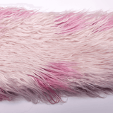 Edgy Pink Faux Fur Jacket with Leopard Print Interior