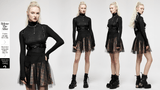 Edgy PU Leather Harness with Punk Metal Accents
