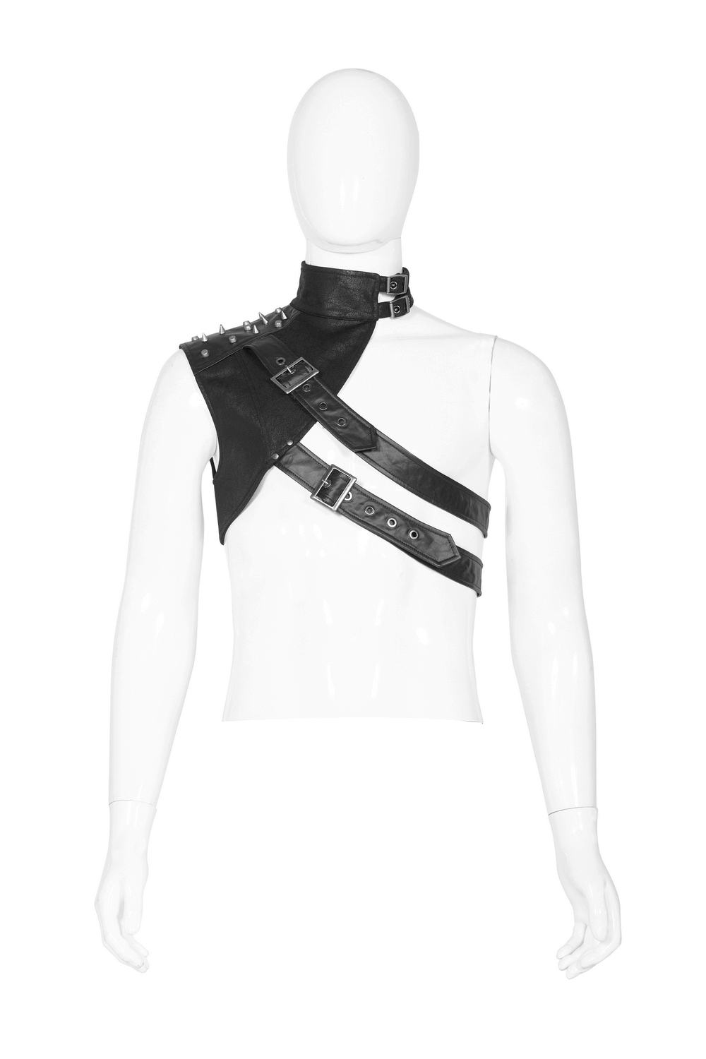 Edgy Streetwear Essential: Leather Shoulder Harness
