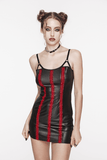 Edgy Women's Rivets Dress with Adjustable Straps