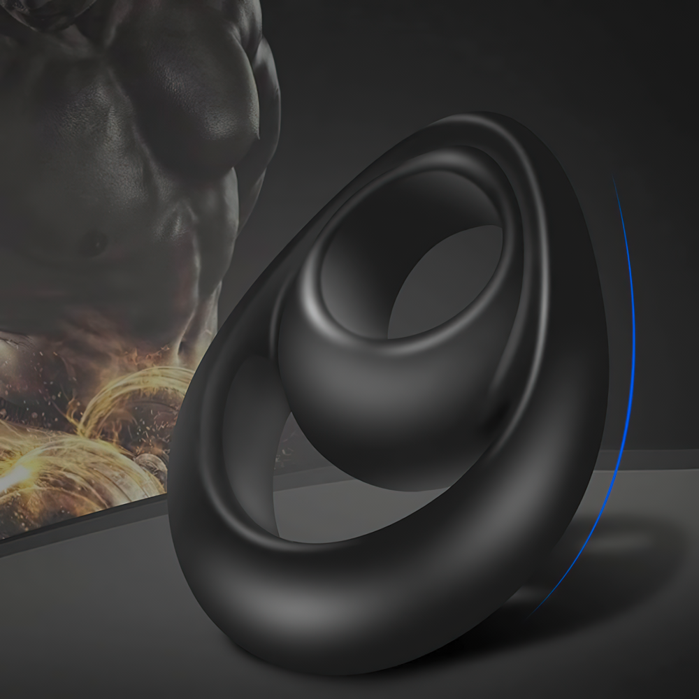 Elastic Men's Black Cock Rings / Silicone Male Sex Toys / What is a Penis Ring - EVE's SECRETS