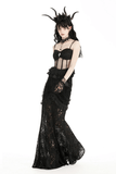 Elegant Corset-Style Top Featuring Lace and Polka Dot