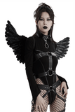 Elegant Exquisite Black Feathered Wings for Costumes