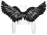 Elegant Exquisite Black Feathered Wings for Costumes