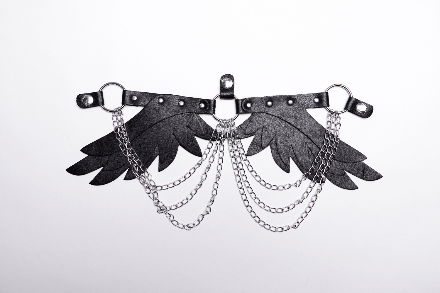 Elegant Exquisite Black Feathered Wings for Costumes