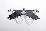 Elegant Exquisite Black Feathered Wings for Costumes