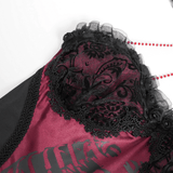 Elegant Gothic Tulle Dress with Lace and Bone Motif