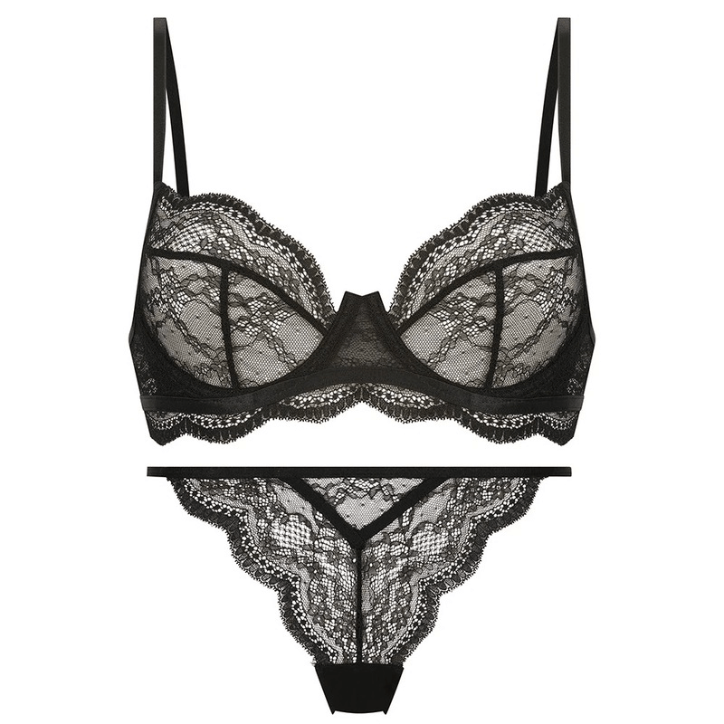 Elegant Sexy Lace Lingerie Set - Underwire Bra & Panty - EVE's SECRETS