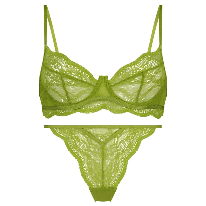 Elegant Sexy Lace Lingerie Set - Underwire Bra & Panty - EVE's SECRETS