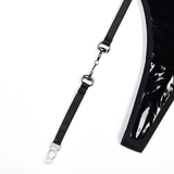 Erotic Black Women's Bodysuits / Sexy Wet Look Clothing / Female Deep Neck Outfits - EVE's SECRETS