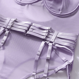 Erotic Seductive Bodysuits / Sexy Mesh Clothing with Long Gloves / Female Skinny Outfits - EVE's SECRETS