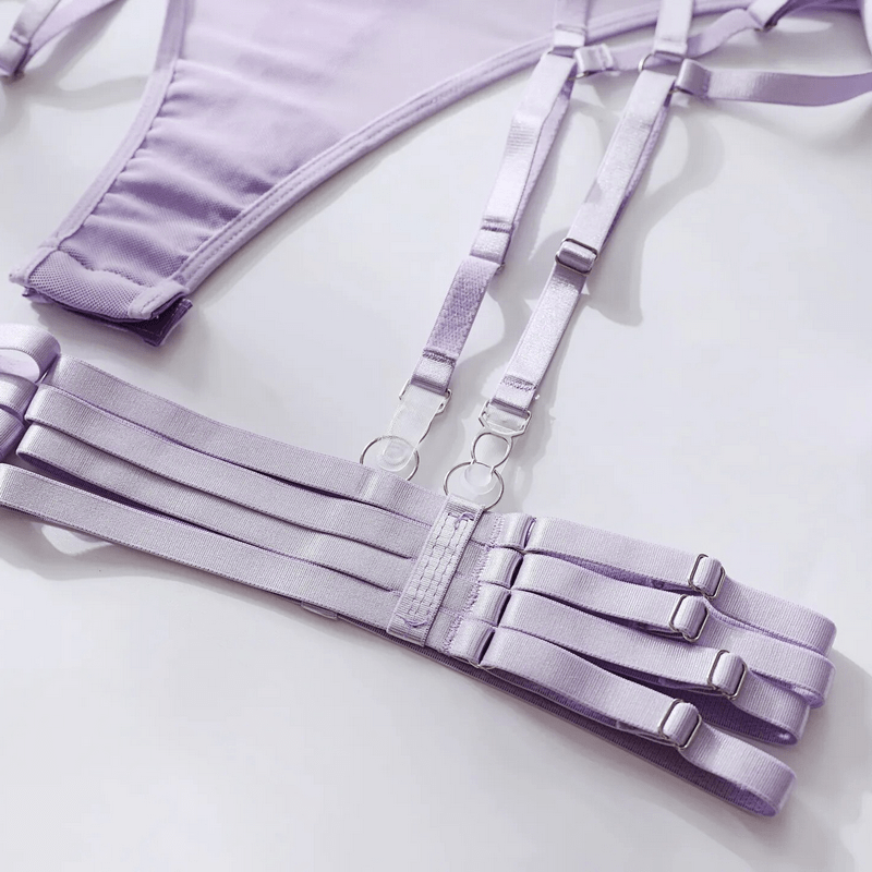 Erotic Seductive Bodysuits / Sexy Mesh Clothing with Long Gloves / Female Skinny Outfits - EVE's SECRETS