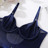 Erotic Seductive Bodysuits / Sexy Mesh Clothing with Long Gloves / Female Skinny Outfits - EVE's SECRETS