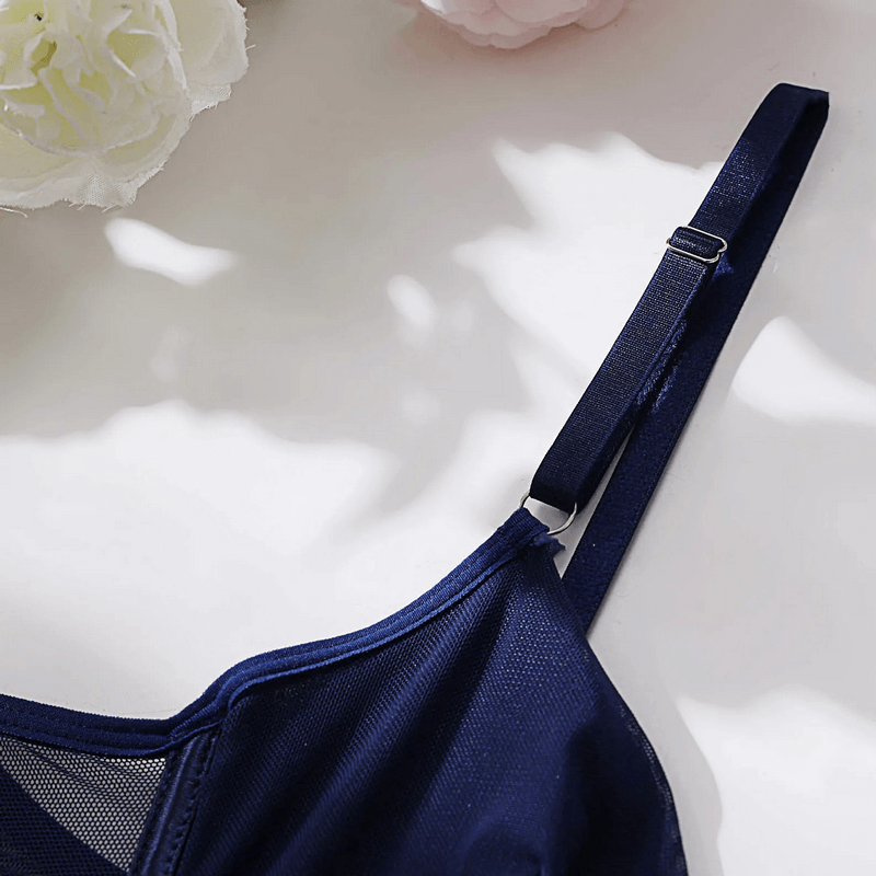 Erotic Seductive Bodysuits / Sexy Mesh Clothing with Long Gloves / Female Skinny Outfits - EVE's SECRETS