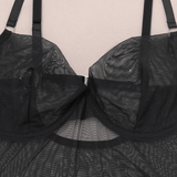 Erotic Seductive Bodysuits / Sexy Mesh Clothing with Long Gloves / Female Skinny Outfits - EVE's SECRETS