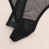 Erotic Seductive Bodysuits / Sexy Mesh Clothing with Long Gloves / Female Skinny Outfits - EVE's SECRETS