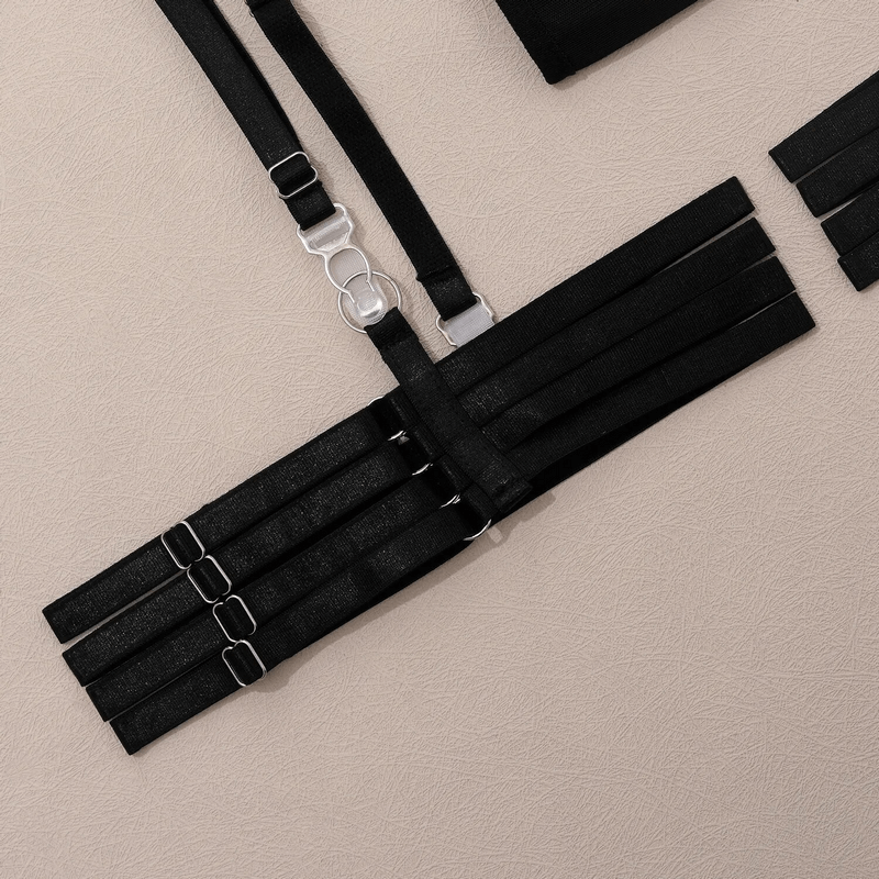 Erotic Seductive Bodysuits / Sexy Mesh Clothing with Long Gloves / Female Skinny Outfits - EVE's SECRETS