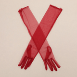 Erotic Seductive Bodysuits / Sexy Mesh Clothing with Long Gloves / Female Skinny Outfits - EVE's SECRETS