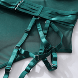 Erotic Seductive Bodysuits / Sexy Mesh Clothing with Long Gloves / Female Skinny Outfits - EVE's SECRETS