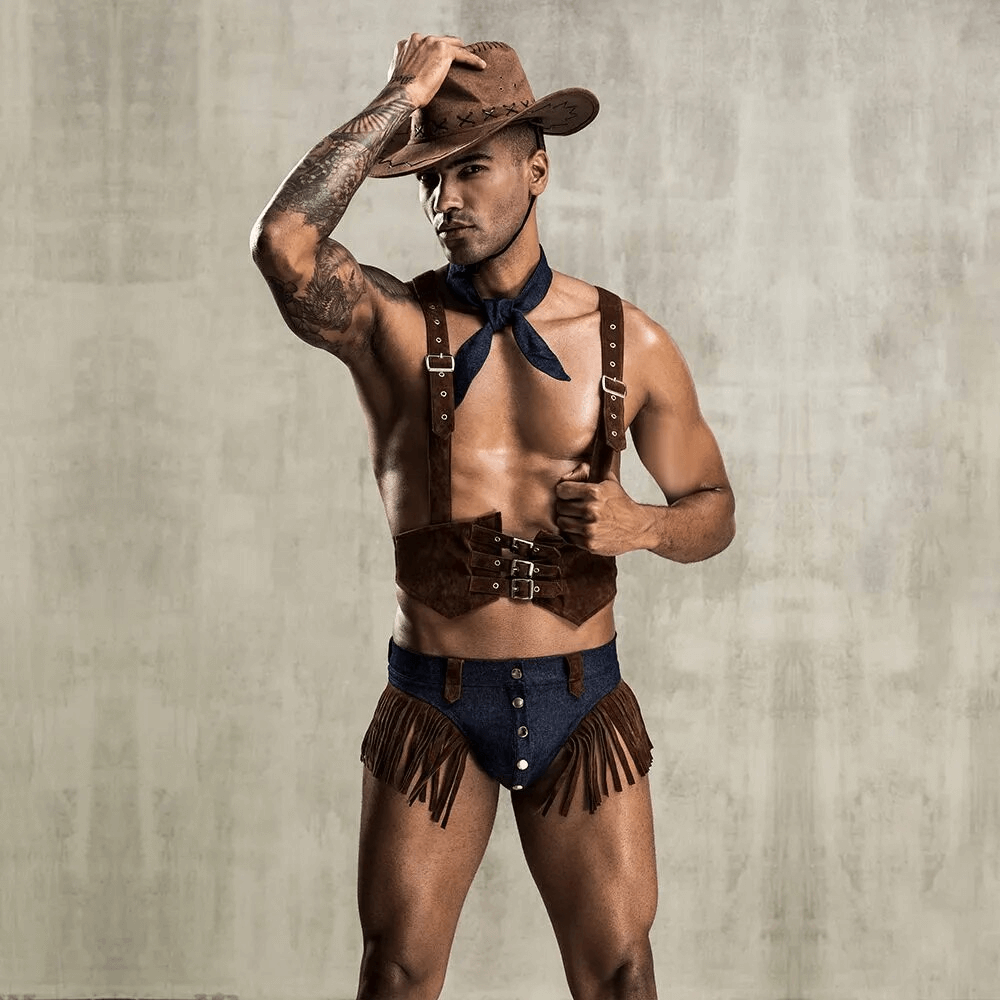 Erotic Cowboy Cosplay Suit / Western Style Uniform for Men - EVE's SECRETS
