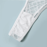 Erotic Female Plaid Lingerie Underwear / Transparent Lace Bra and Panty Sets - EVE's SECRETS