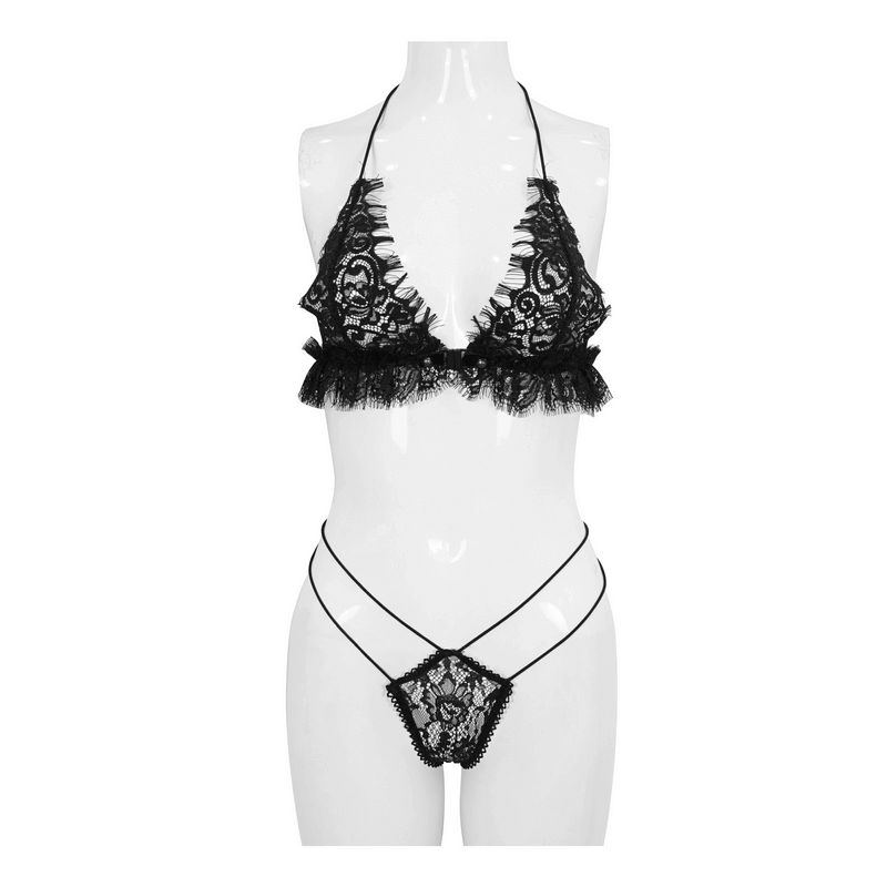 Erotic Lace Two-Piece Lingerie / Comfortable, Sexy Wear