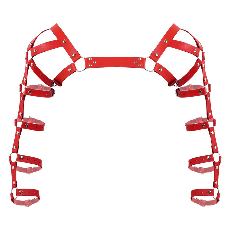 Erotic Leather Chest Harness for Muscle Men / Cool Adjustable Belts Body Harness - EVE's SECRETS