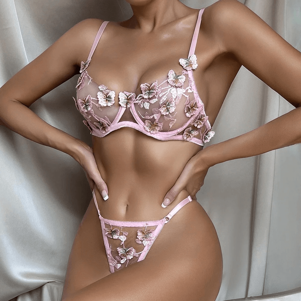 Erotic See Through Lingerie Sets / Female Sexy Lace Underwear - EVE's SECRETS