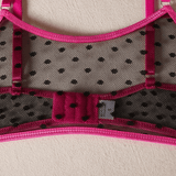 Women's Erotic Lingerie with Polka Dot Pattern / Transparent Bra and Panty / Sexy Intimate Underwear - EVE's SECRETS