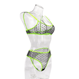Erotic Women's Lingerie with Dot / Transparent Bra And Panty / Sexy Intimate Lace Underwear - EVE's SECRETS