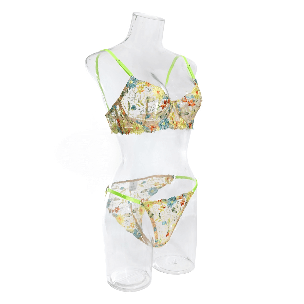 Exotic Lingerie Set for Ladies / Transparent Push Up Bra / Lace Erotic Outfits - EVE's SECRETS