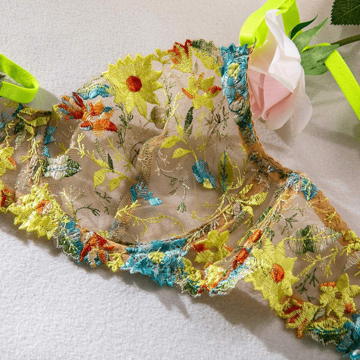 Exotic Lingerie Set for Ladies / Transparent Push Up Bra / Lace Erotic Outfits - EVE's SECRETS