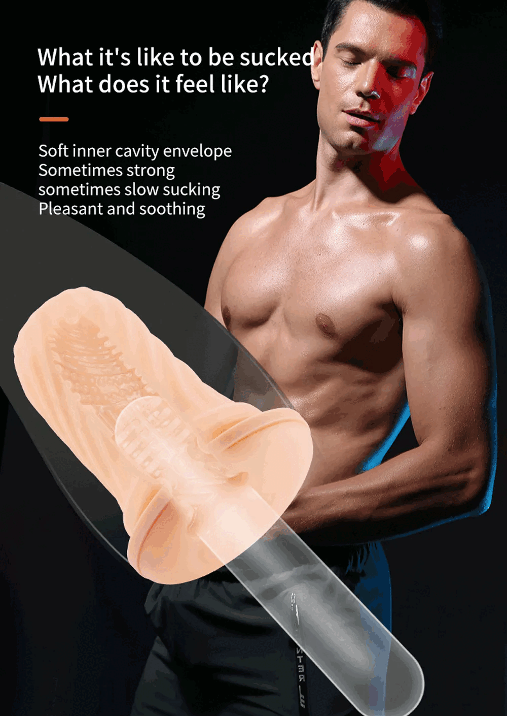 Automatic Sucking Male Masturbators / Blowjob Sex Toy / Realistic Vagina and Butt - EVE's SECRETS