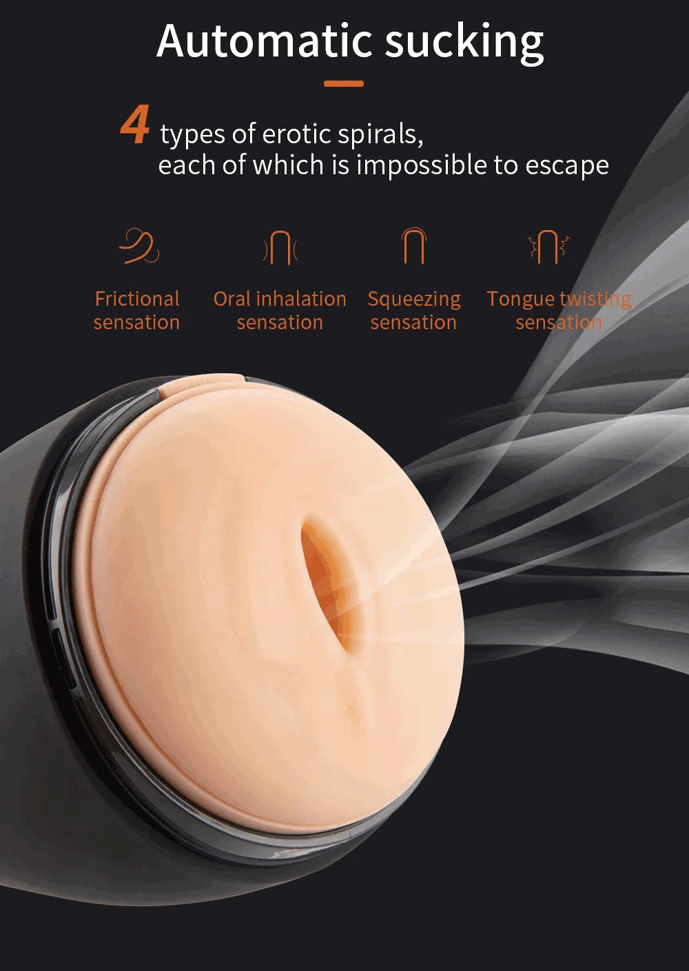 Automatic Sucking Male Masturbators / Blowjob Sex Toy / Realistic Vagina and Butt - EVE's SECRETS