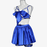 Fancy Satin Lingerie for Women / Sexy Exotic Outfit with Open Bra - EVE's SECRETS