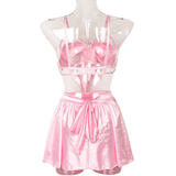 Fancy Satin Lingerie for Women / Sexy Exotic Outfit with Open Bra - EVE's SECRETS