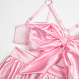 Fancy Satin Lingerie for Women / Sexy Exotic Outfit with Open Bra - EVE's SECRETS