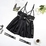 Fancy Satin Lingerie for Women / Sexy Exotic Outfit with Open Bra - EVE's SECRETS