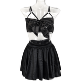 Fancy Satin Lingerie for Women / Sexy Exotic Outfit with Open Bra - EVE's SECRETS