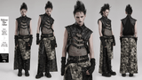 Fashionable Gothic Vest for Men with Rivets and Buckles