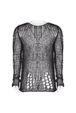 Fashionable Mesh Knit Pullover - Modern and Airy
