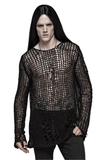 Fashionable Mesh Knit Pullover - Modern and Airy