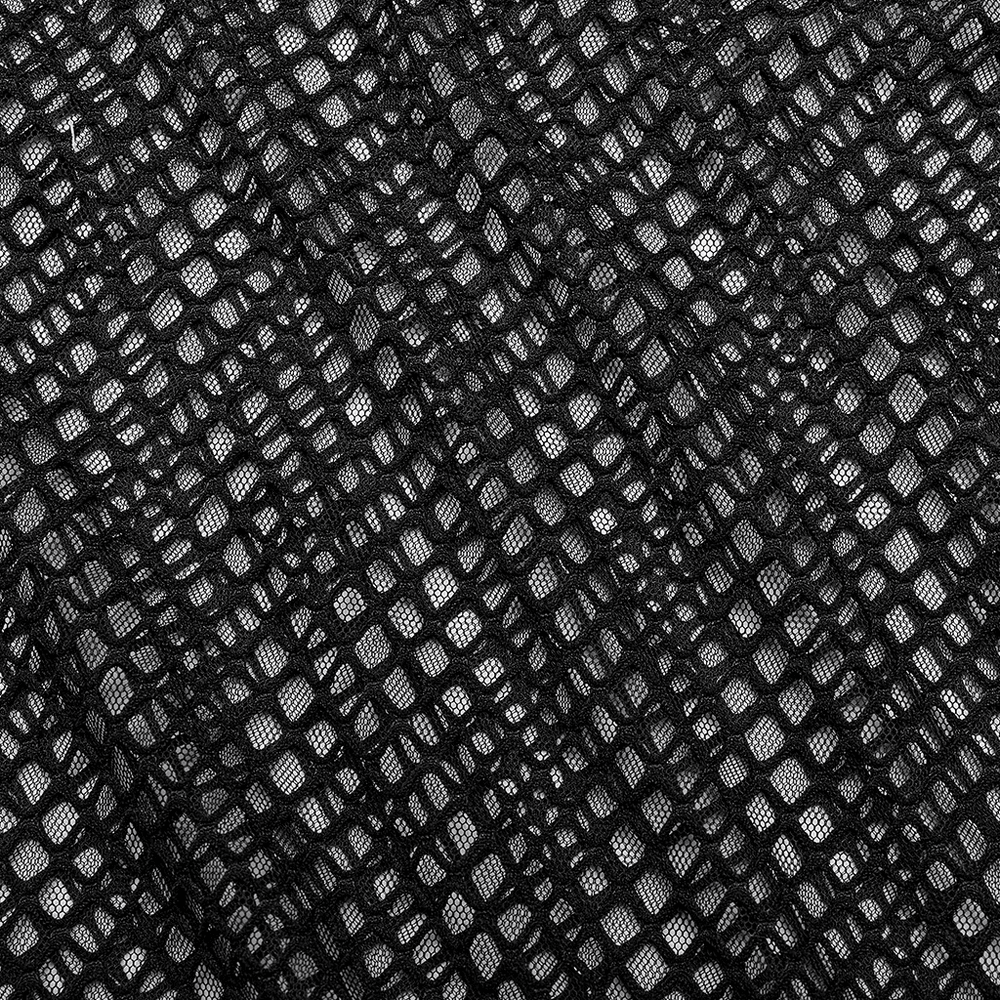 Fashionable Punk Mesh Vest for Men with Denim Accents