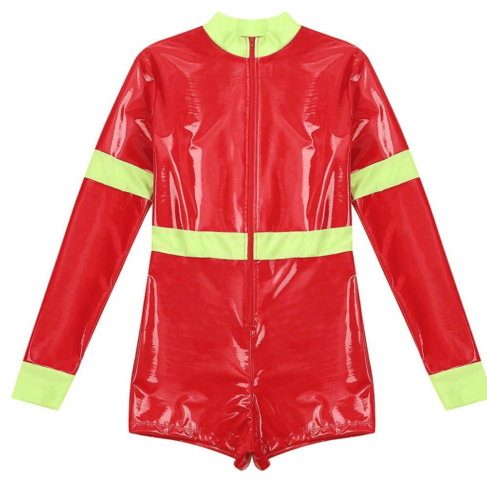 Firefighter Costume for Ladies / Sexy Long Sleeve Bodysuit