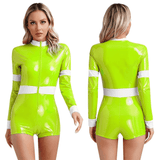 Firefighter Costume for Ladies / Sexy Long Sleeve Bodysuit